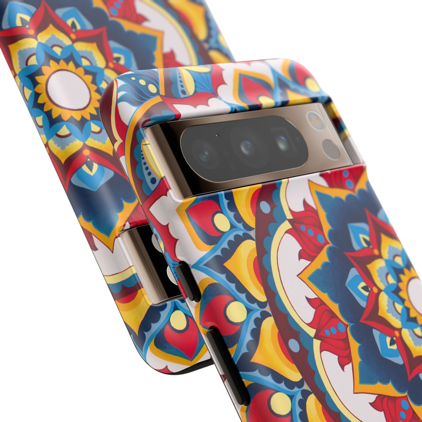 "Azul Morning" Mandala Tough Phone Case — Colorful Boho Protective Cover