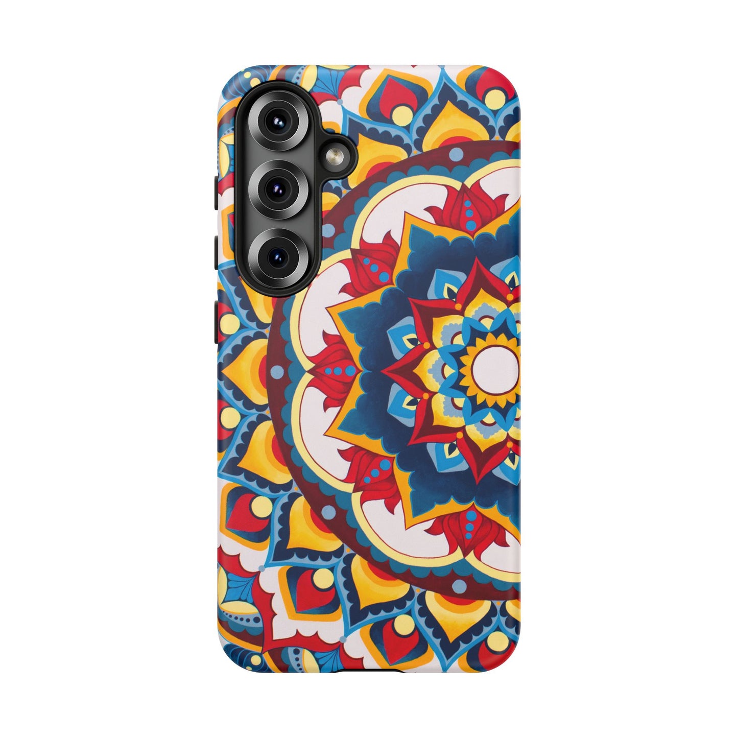 "Azul Morning" Mandala Tough Phone Case — Colorful Boho Protective Cover