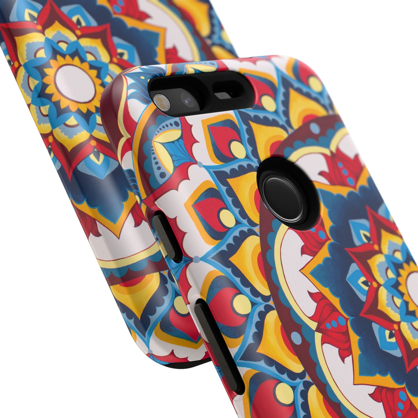 "Azul Morning" Mandala Tough Phone Case — Colorful Boho Protective Cover