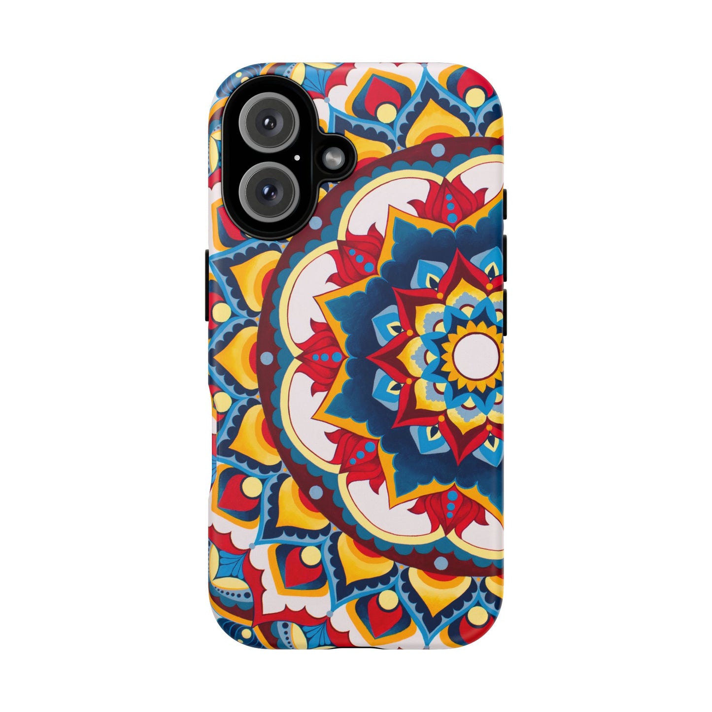 "Azul Morning" Mandala Tough Phone Case — Colorful Boho Protective Cover