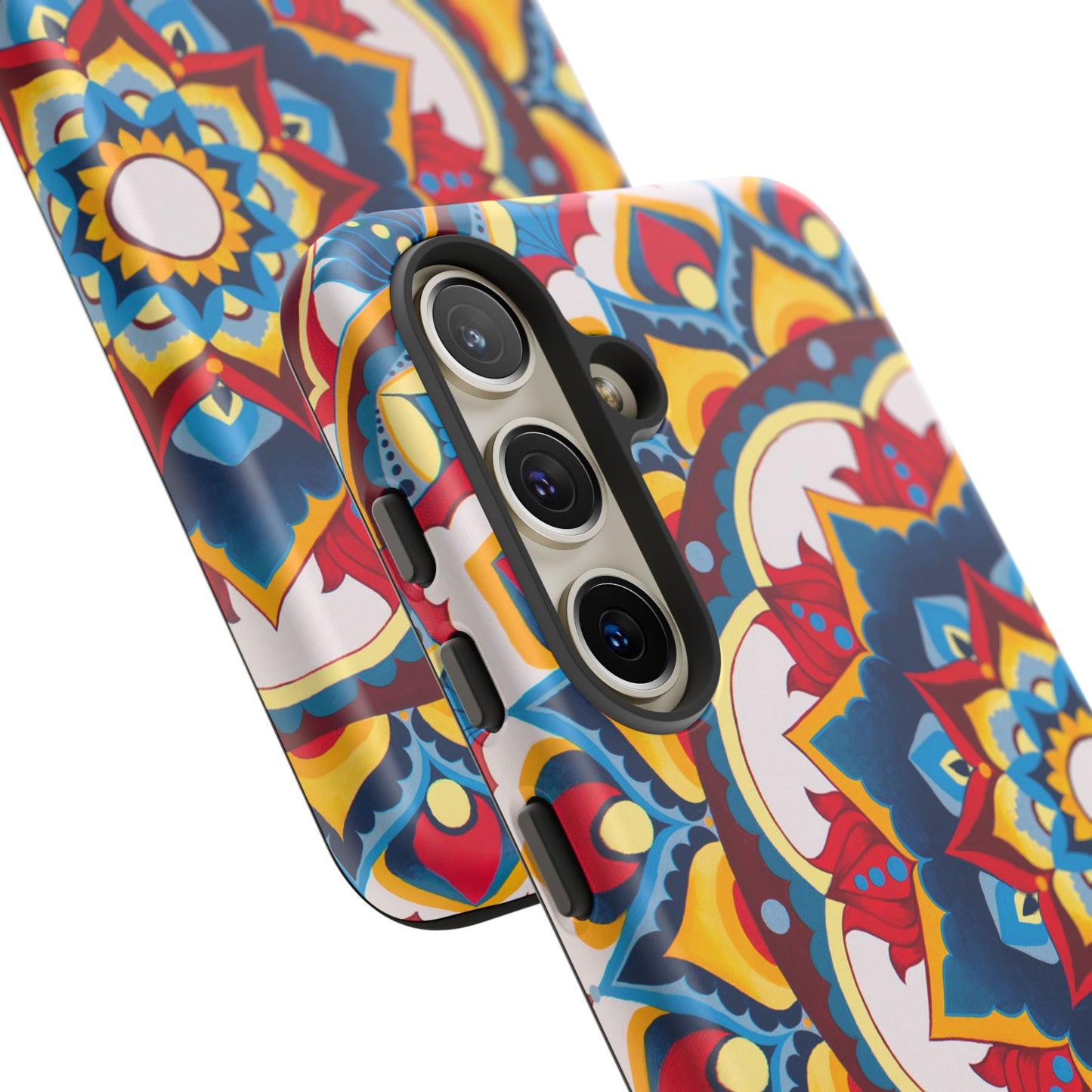 "Azul Morning" Mandala Tough Phone Case — Colorful Boho Protective Cover
