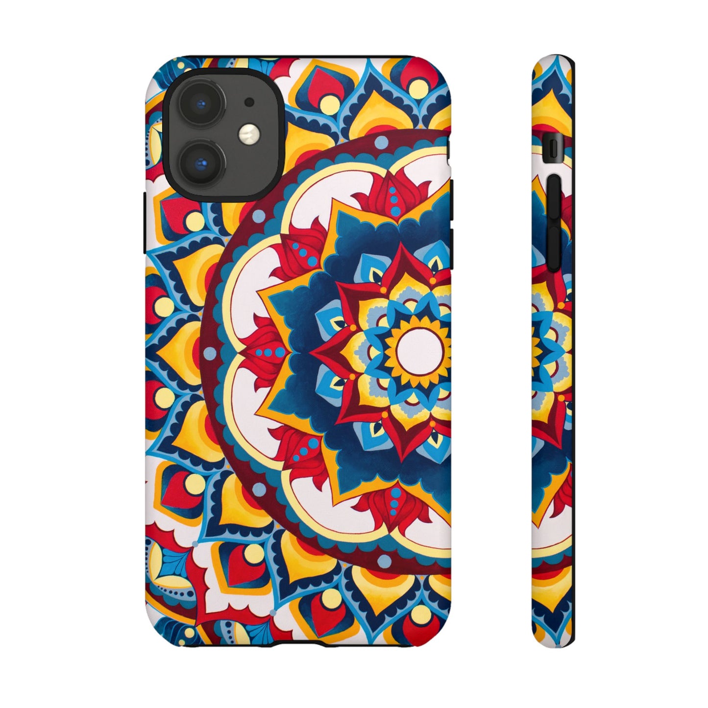 "Azul Morning" Mandala Tough Phone Case — Colorful Boho Protective Cover