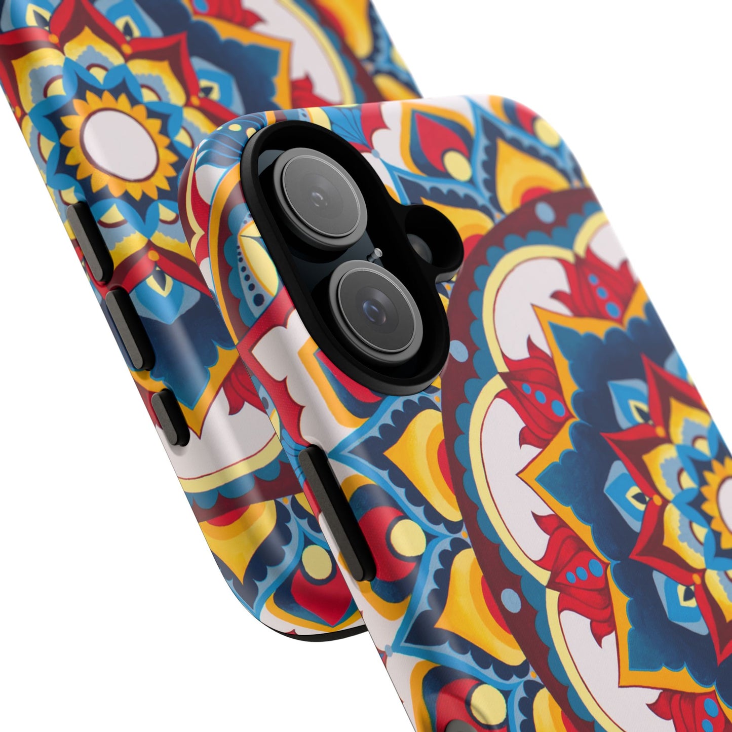 "Azul Morning" Mandala Tough Phone Case — Colorful Boho Protective Cover