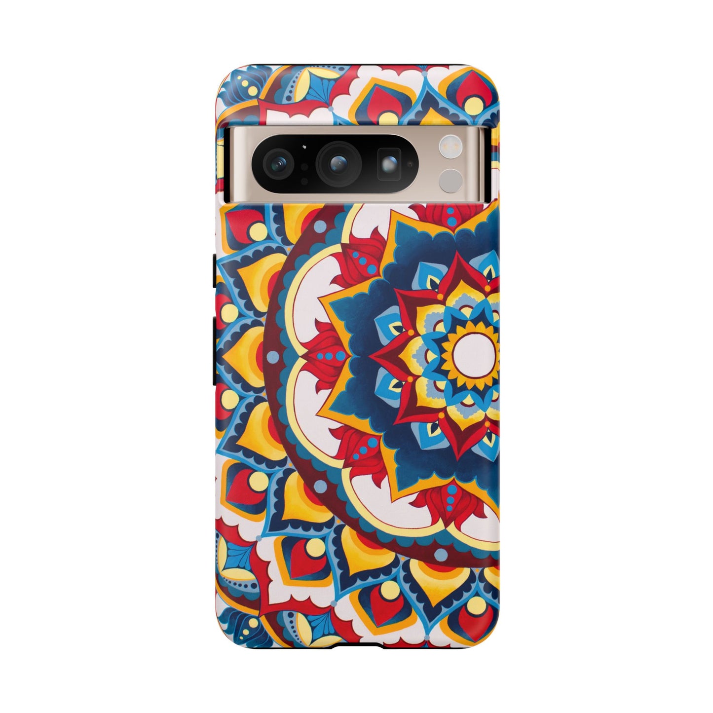 "Azul Morning" Mandala Tough Phone Case — Colorful Boho Protective Cover