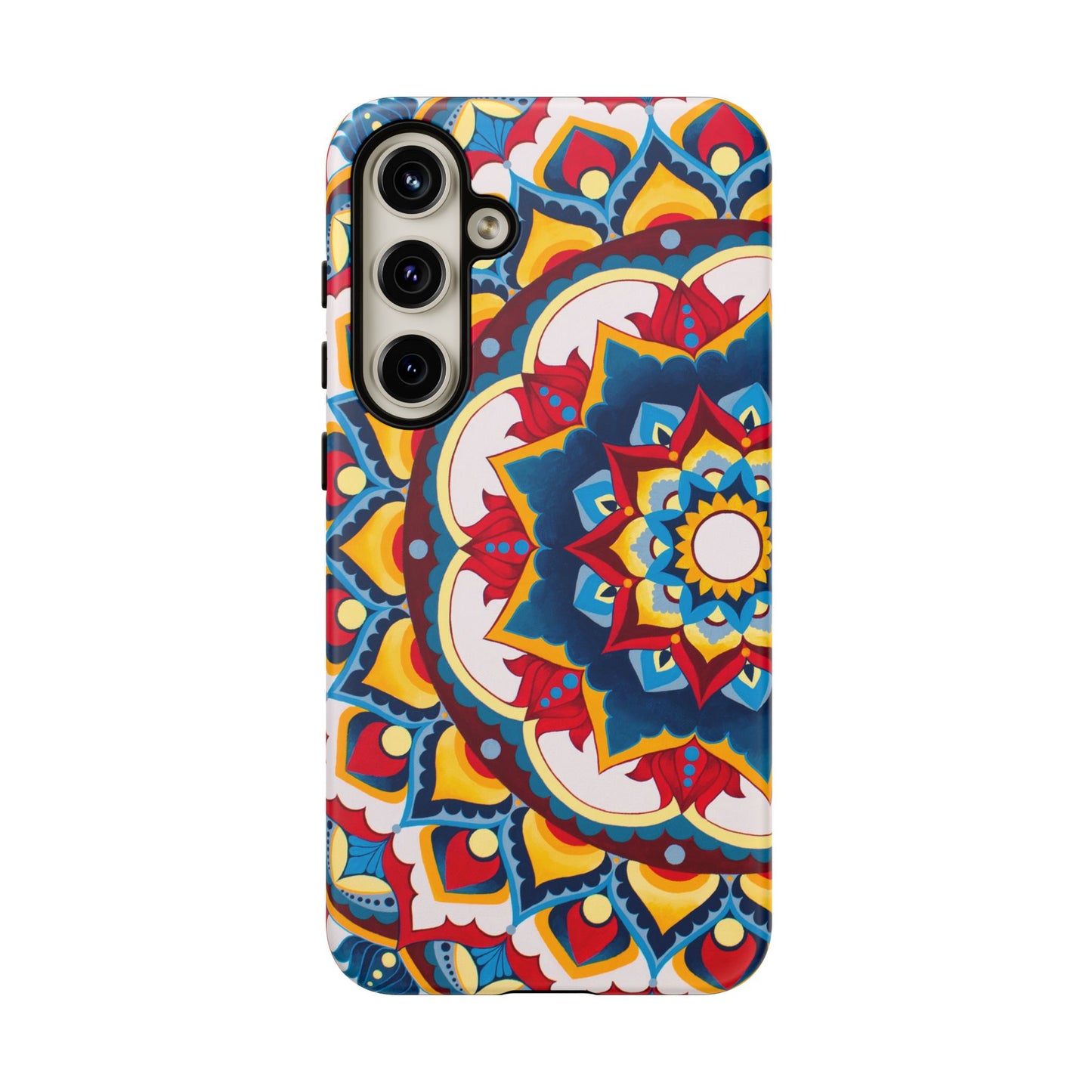"Azul Morning" Mandala Tough Phone Case — Colorful Boho Protective Cover