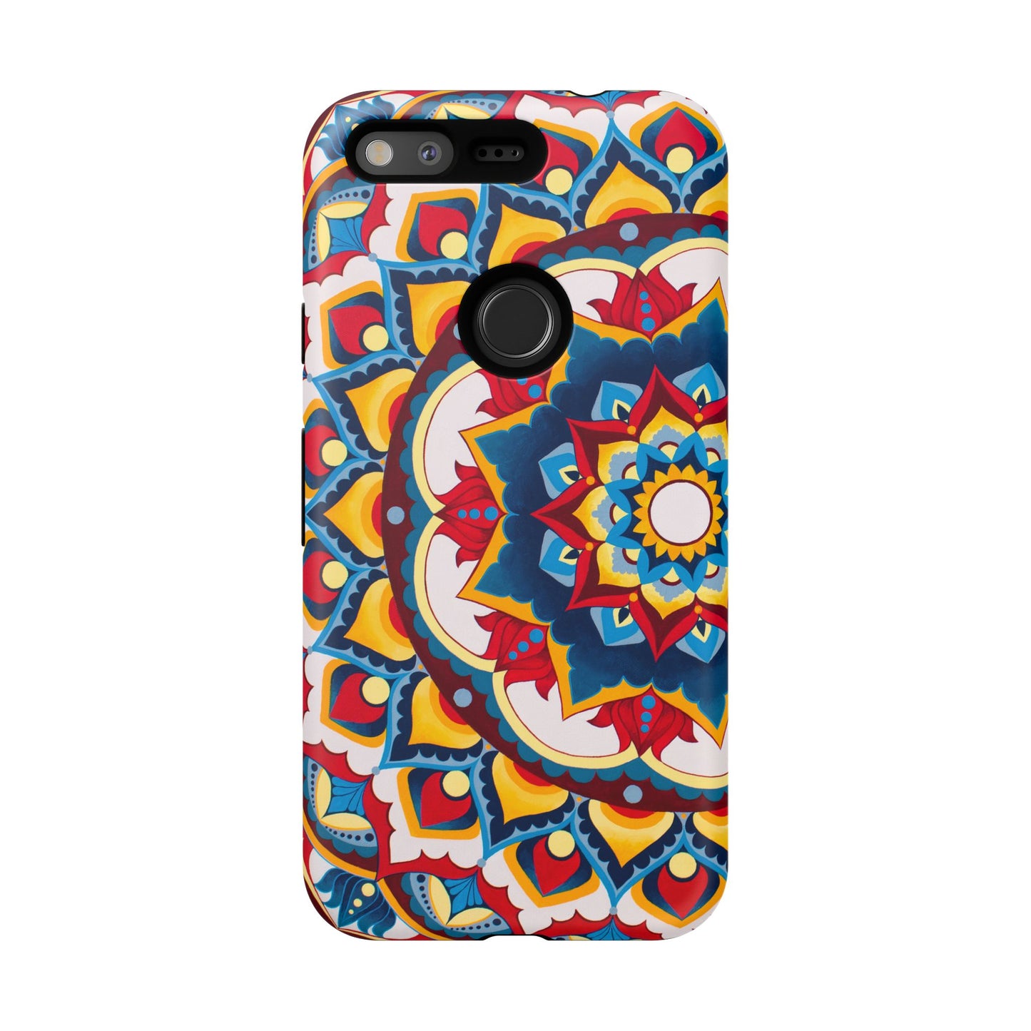 "Azul Morning" Mandala Tough Phone Case — Colorful Boho Protective Cover