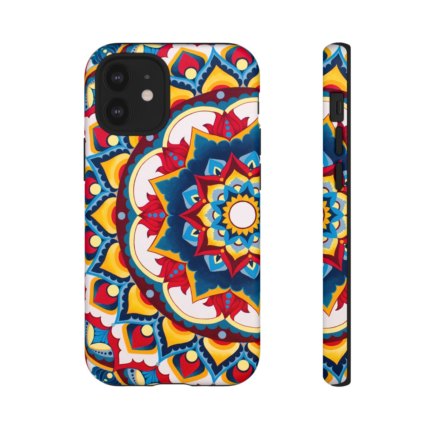 "Azul Morning" Mandala Tough Phone Case — Colorful Boho Protective Cover