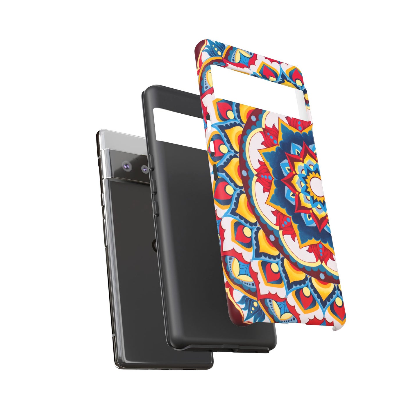 "Azul Morning" Mandala Tough Phone Case — Colorful Boho Protective Cover