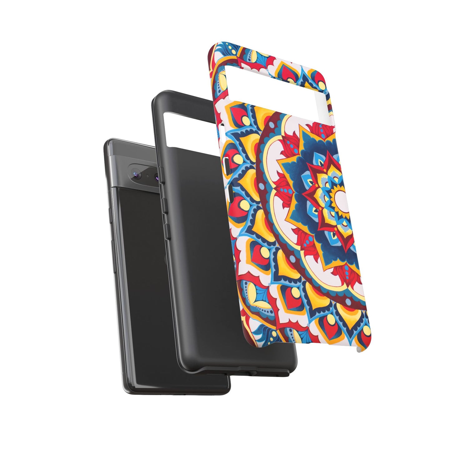 "Azul Morning" Mandala Tough Phone Case — Colorful Boho Protective Cover
