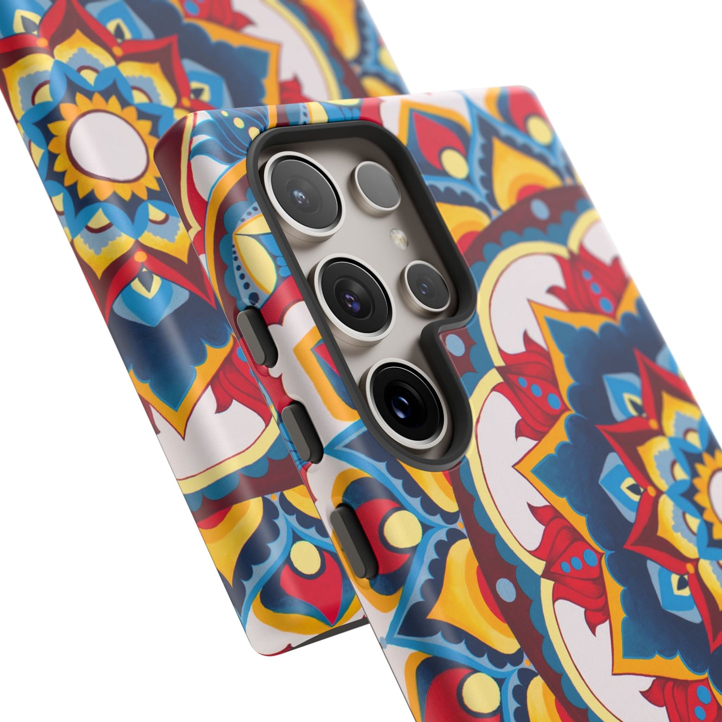 "Azul Morning" Mandala Tough Phone Case — Colorful Boho Protective Cover