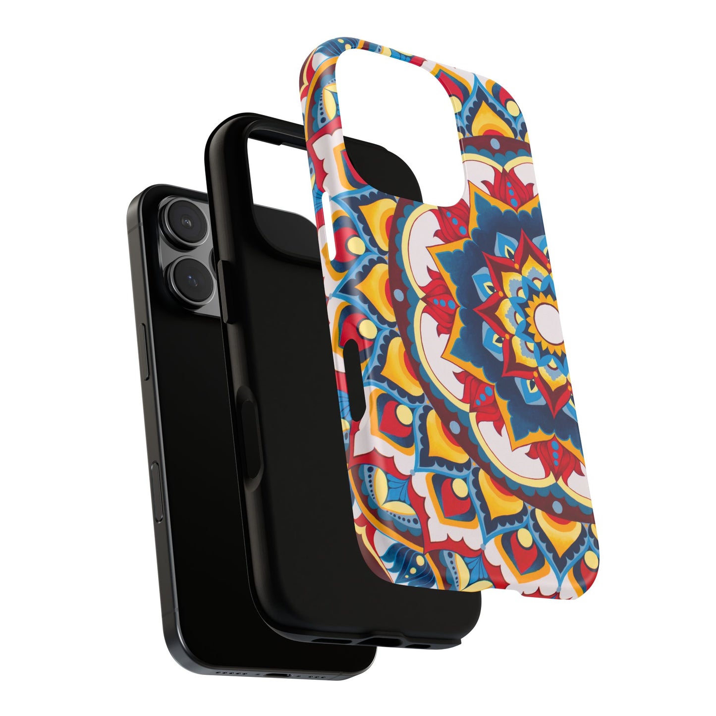 "Azul Morning" Mandala Tough Phone Case — Colorful Boho Protective Cover