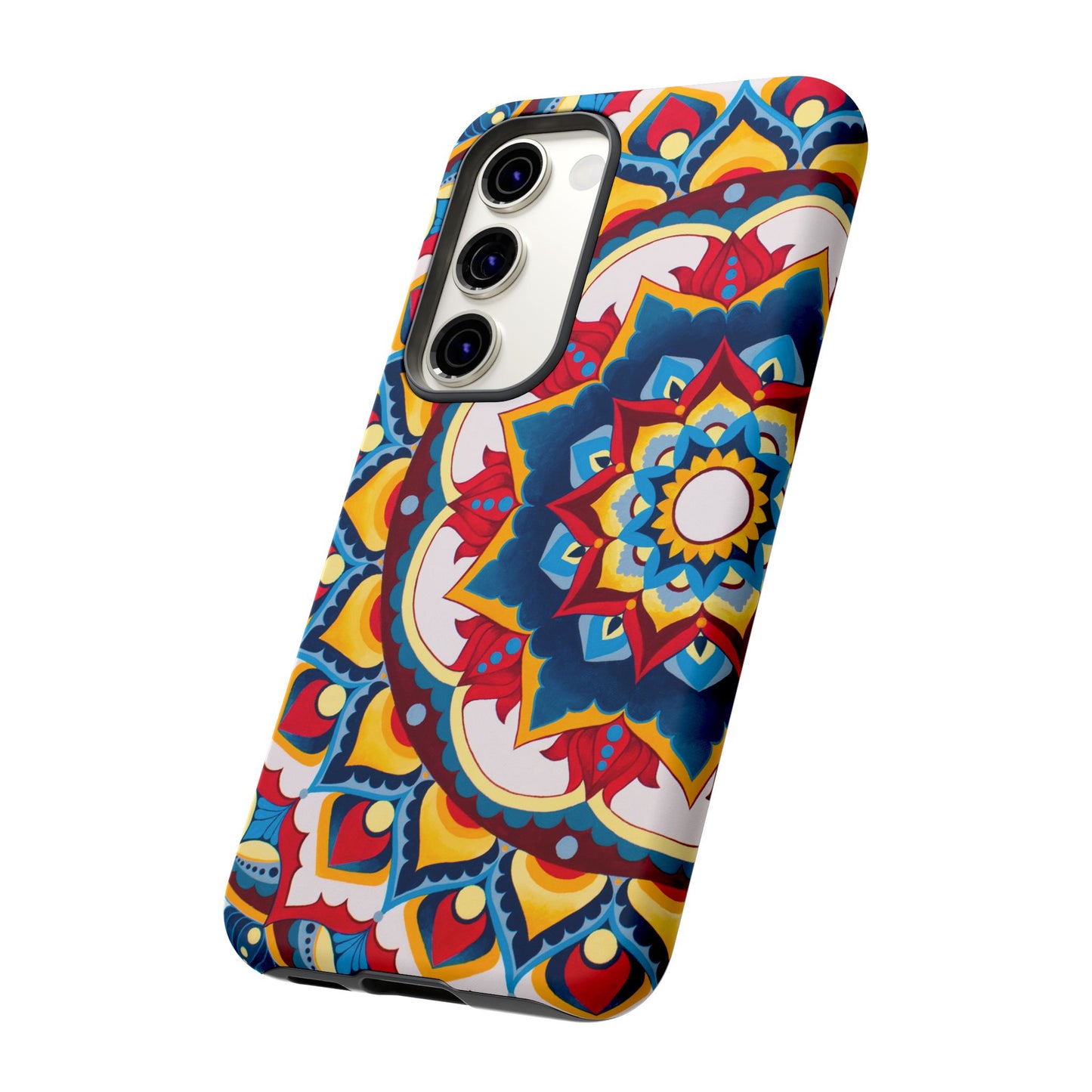 "Azul Morning" Mandala Tough Phone Case — Colorful Boho Protective Cover