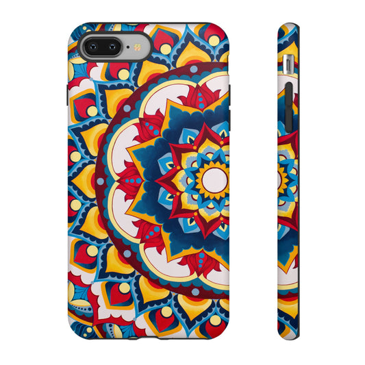 "Azul Morning" Mandala Tough Phone Case — Colorful Boho Protective Cover