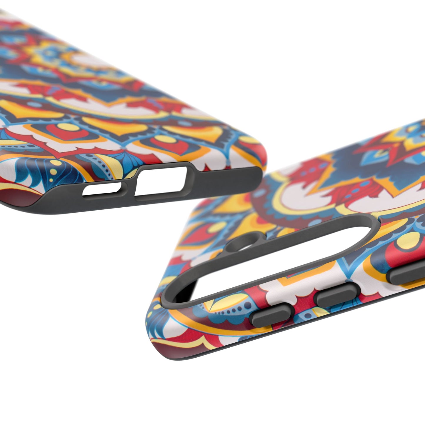 "Azul Morning" Mandala Tough Phone Case — Colorful Boho Protective Cover