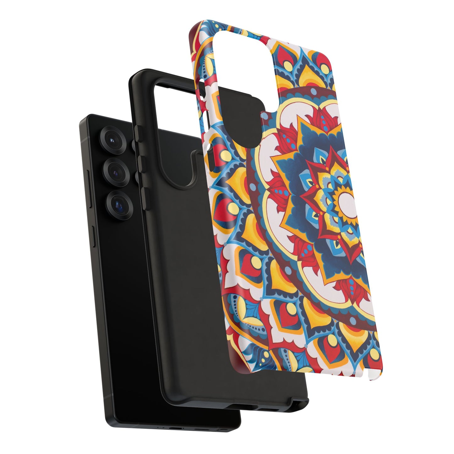 "Azul Morning" Mandala Tough Phone Case — Colorful Boho Protective Cover