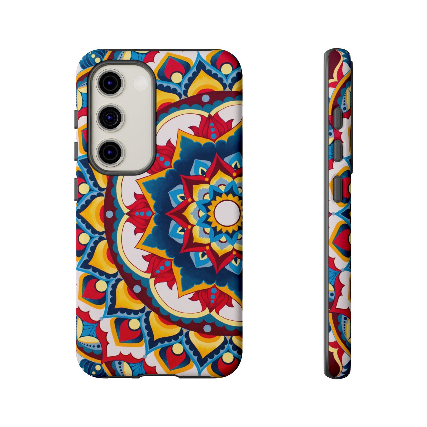 "Azul Morning" Mandala Tough Phone Case — Colorful Boho Protective Cover