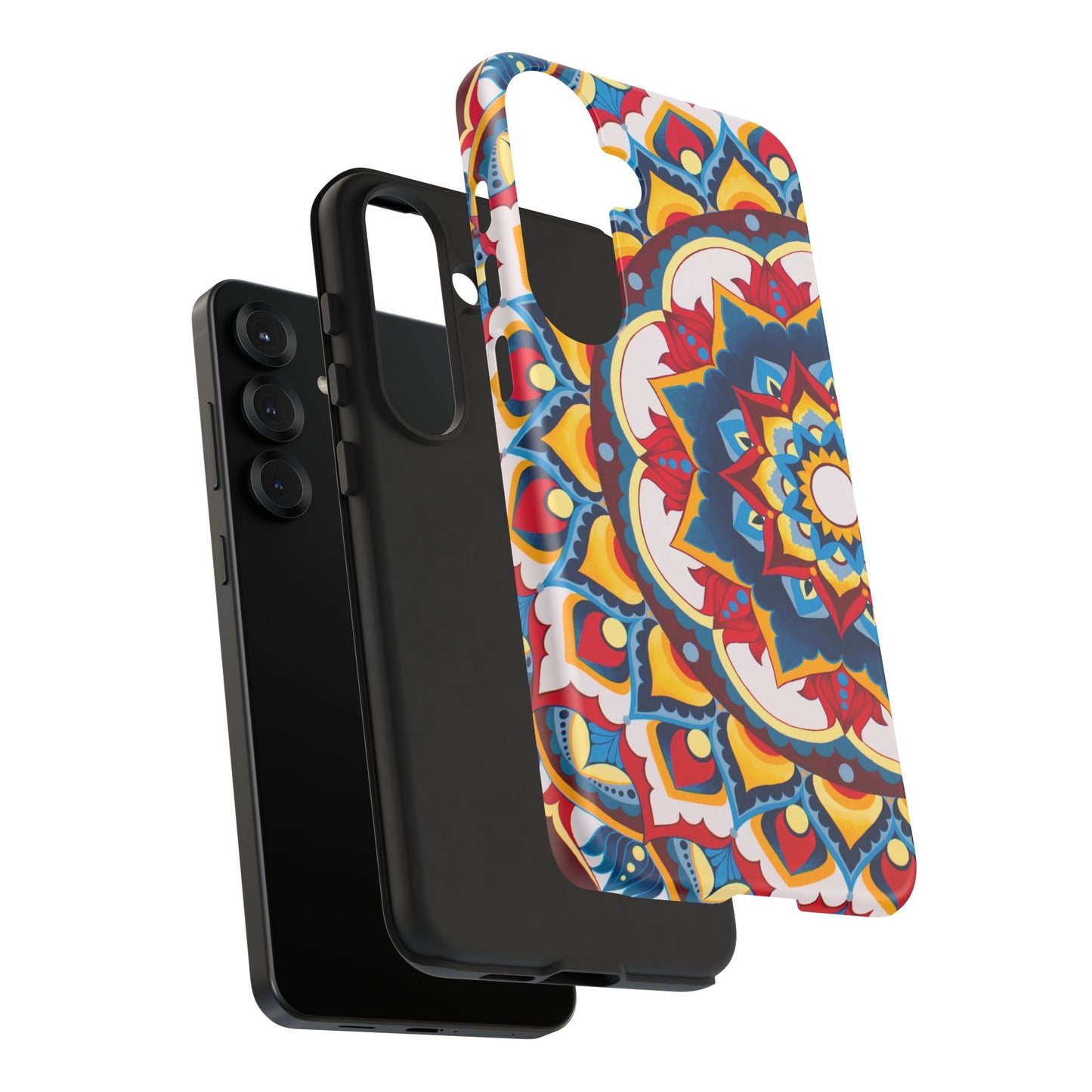 "Azul Morning" Mandala Tough Phone Case — Colorful Boho Protective Cover