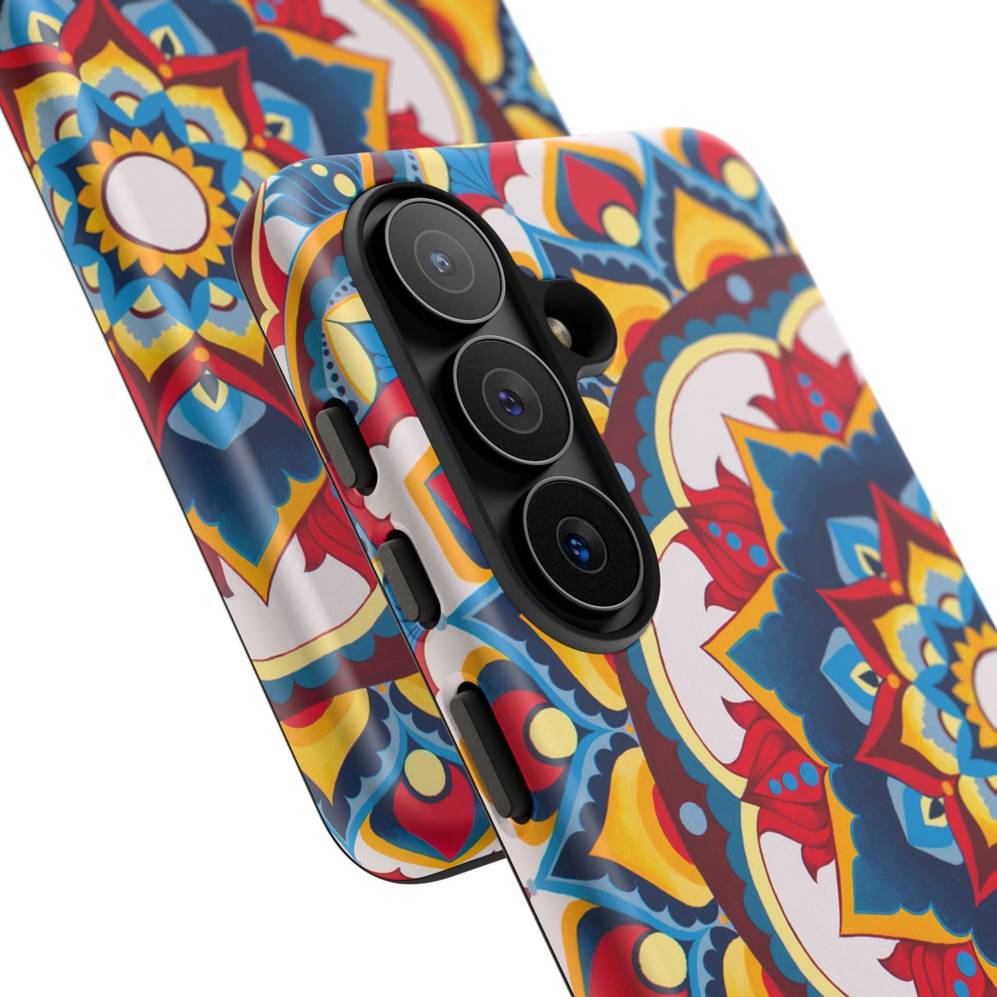 "Azul Morning" Mandala Tough Phone Case — Colorful Boho Protective Cover