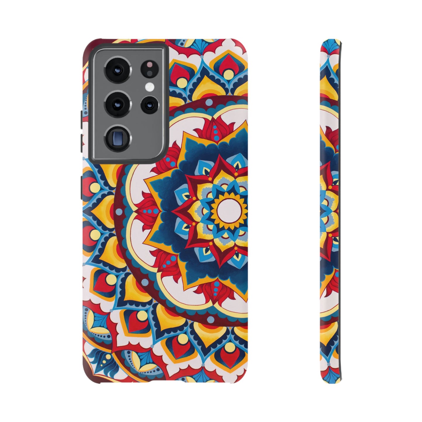 "Azul Morning" Mandala Tough Phone Case — Colorful Boho Protective Cover
