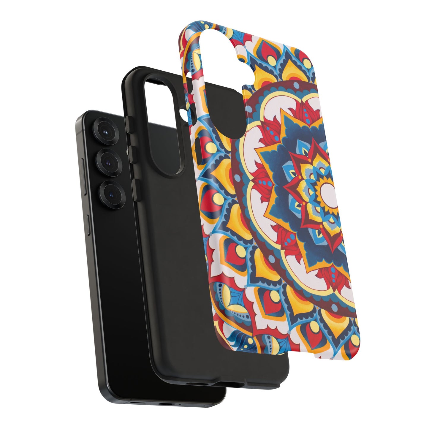 "Azul Morning" Mandala Tough Phone Case — Colorful Boho Protective Cover