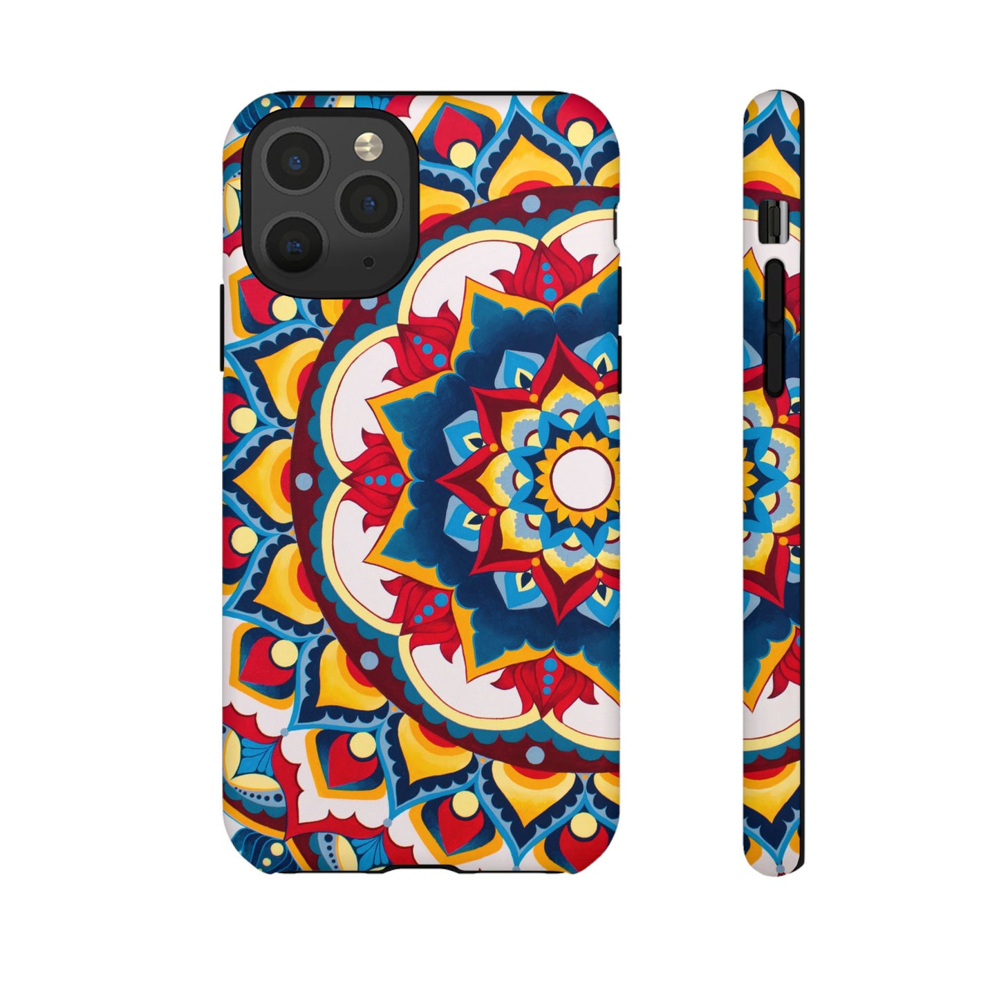 "Azul Morning" Mandala Tough Phone Case — Colorful Boho Protective Cover