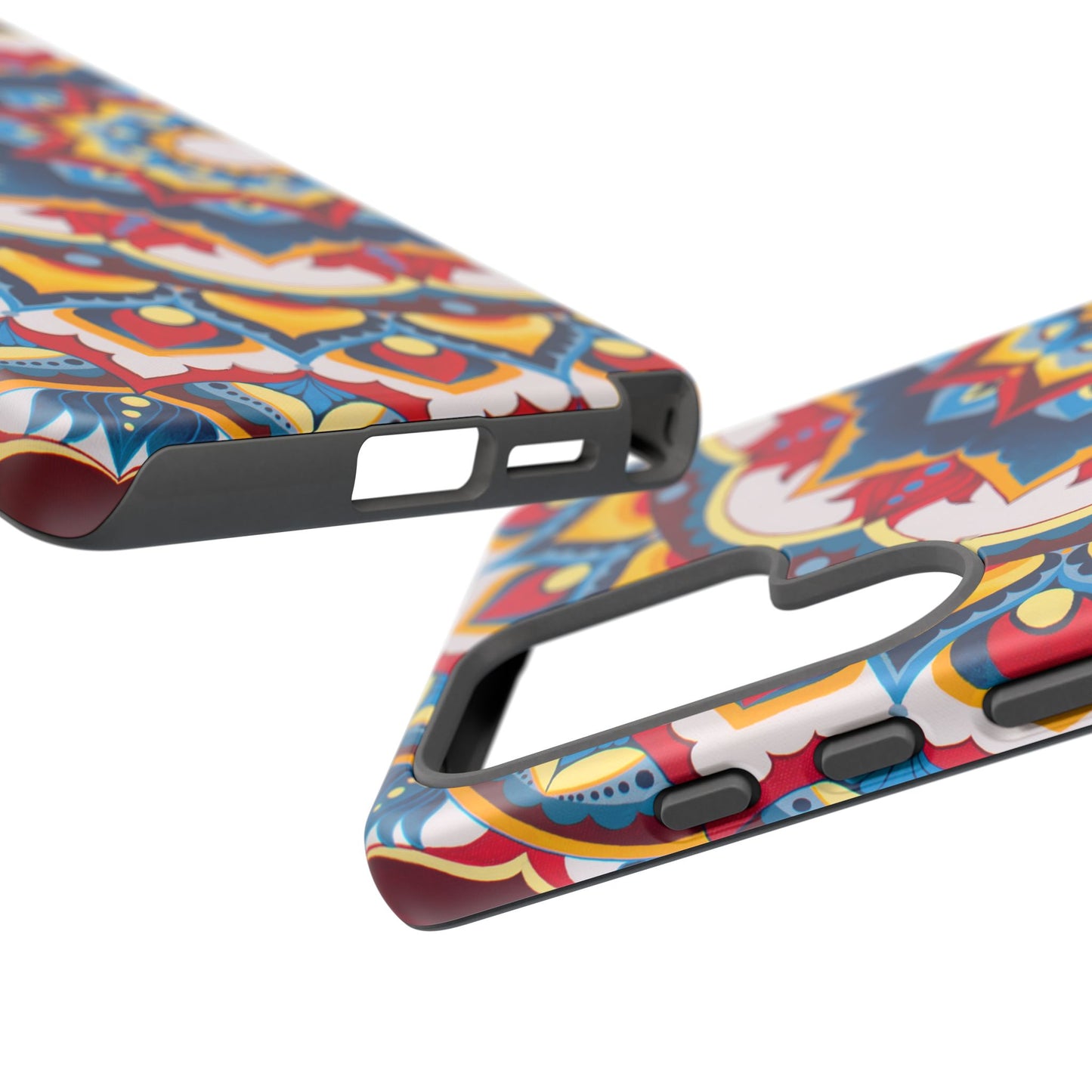 "Azul Morning" Mandala Tough Phone Case — Colorful Boho Protective Cover