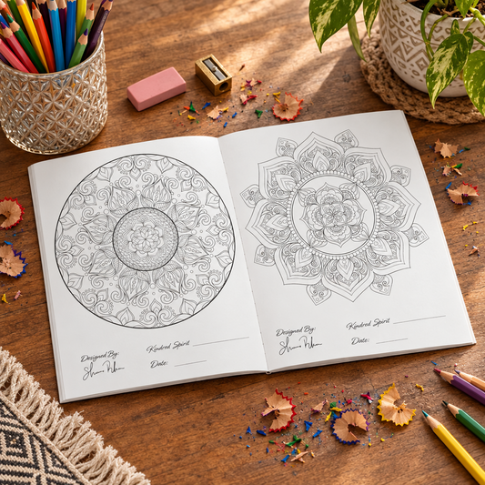 Meditative Mandala Coloring Book — Mindful Art by AK Zendala | Stress Relief Creative Gift