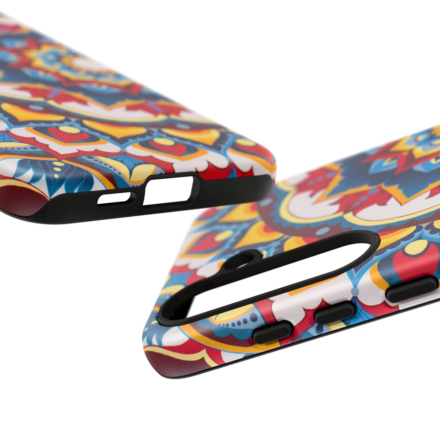 "Azul Morning" Mandala Tough Phone Case — Colorful Boho Protective Cover