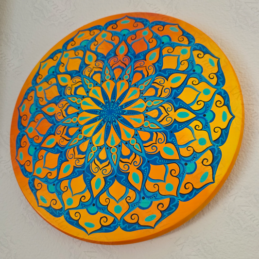 Azure Sunburst Original Painting