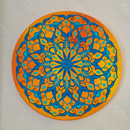 Azure Sunburst Original Painting