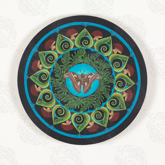 Moths & Mushrooms Original Painting