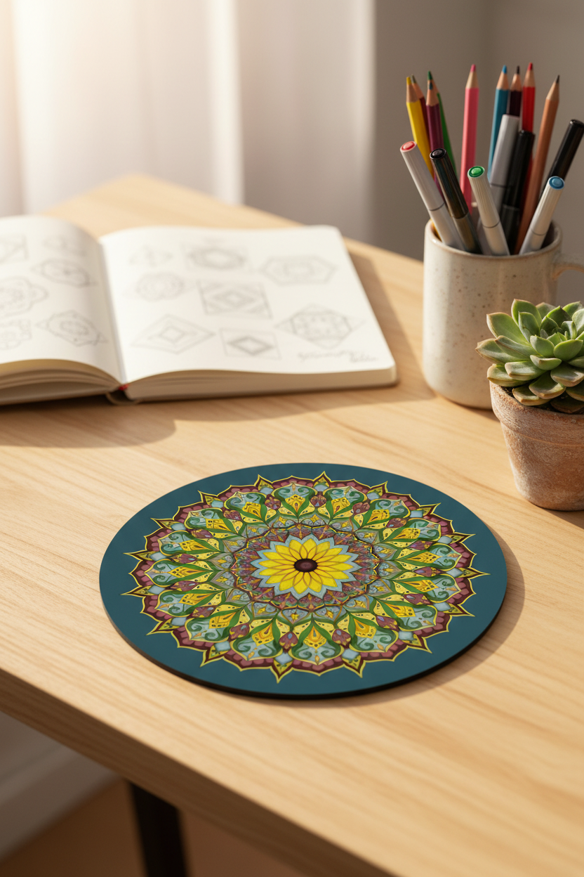 Black Eyed Susan Mouse Pad Lifestyle