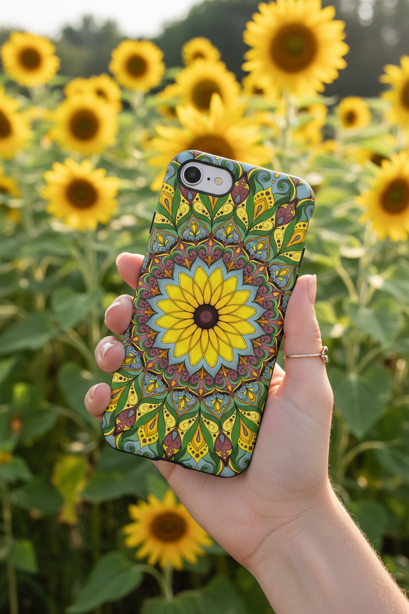 Black Eyed Susan Phone Case Lifestyle