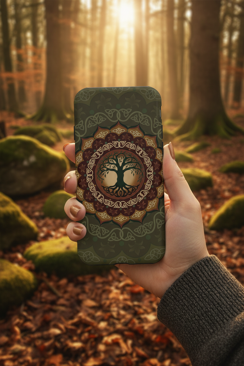 Celtic Tree of Life Phone Case Lifestyle