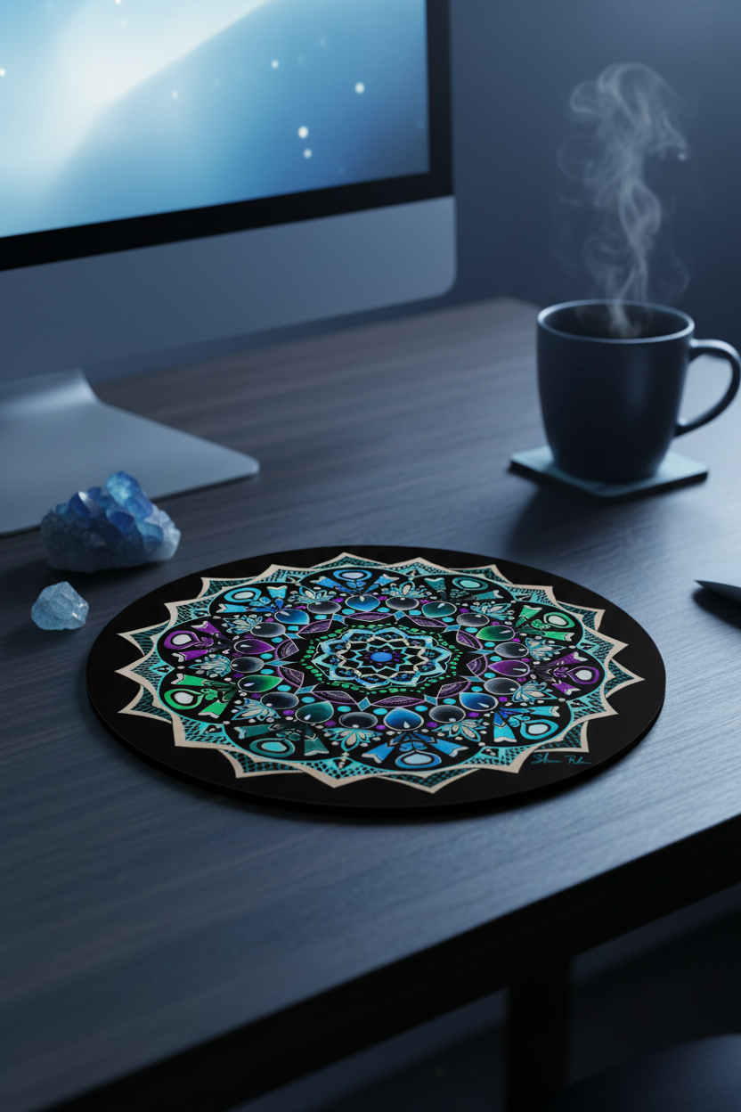 Royal Zendala Mouse Pad Lifestyle
