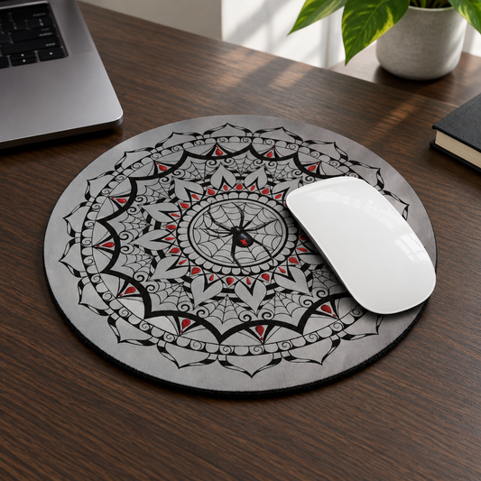 Spiderweb mouse pad lifestyle image