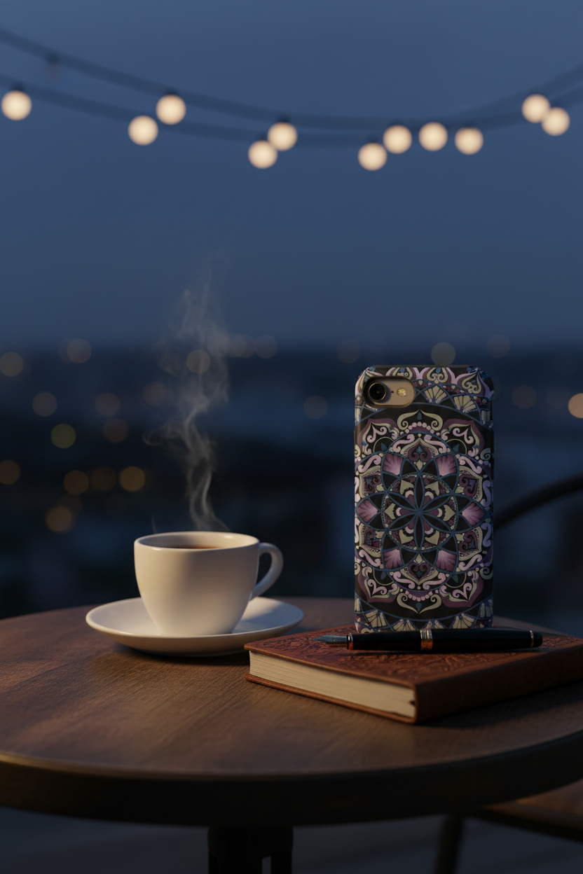 Wisteria Bloom Phone Case Lifestyle